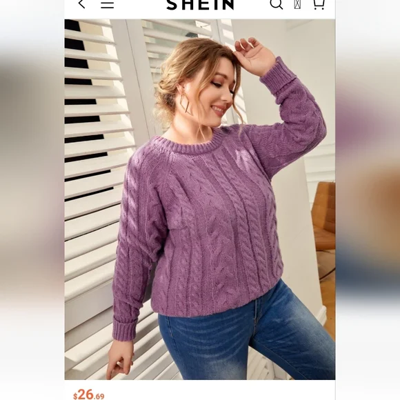 Soft Cable Knit Sweater - Picture 2 of 12